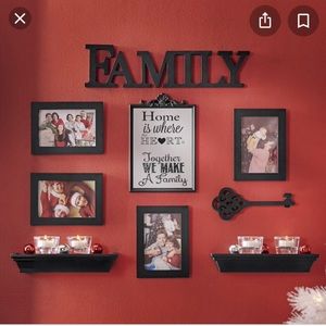 Family photo wall set